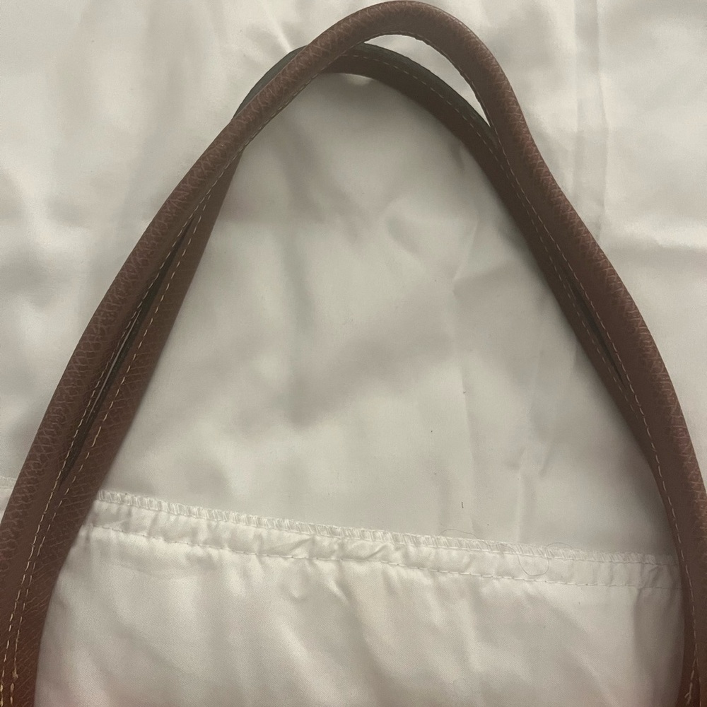 Longchamp Le Pilage Orange Tote Bag - Picture 7 of 10